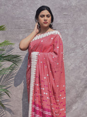 Coral Eri Silk Saree