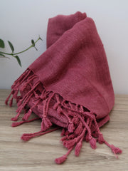 Natural Dye Eri Silk Scarf