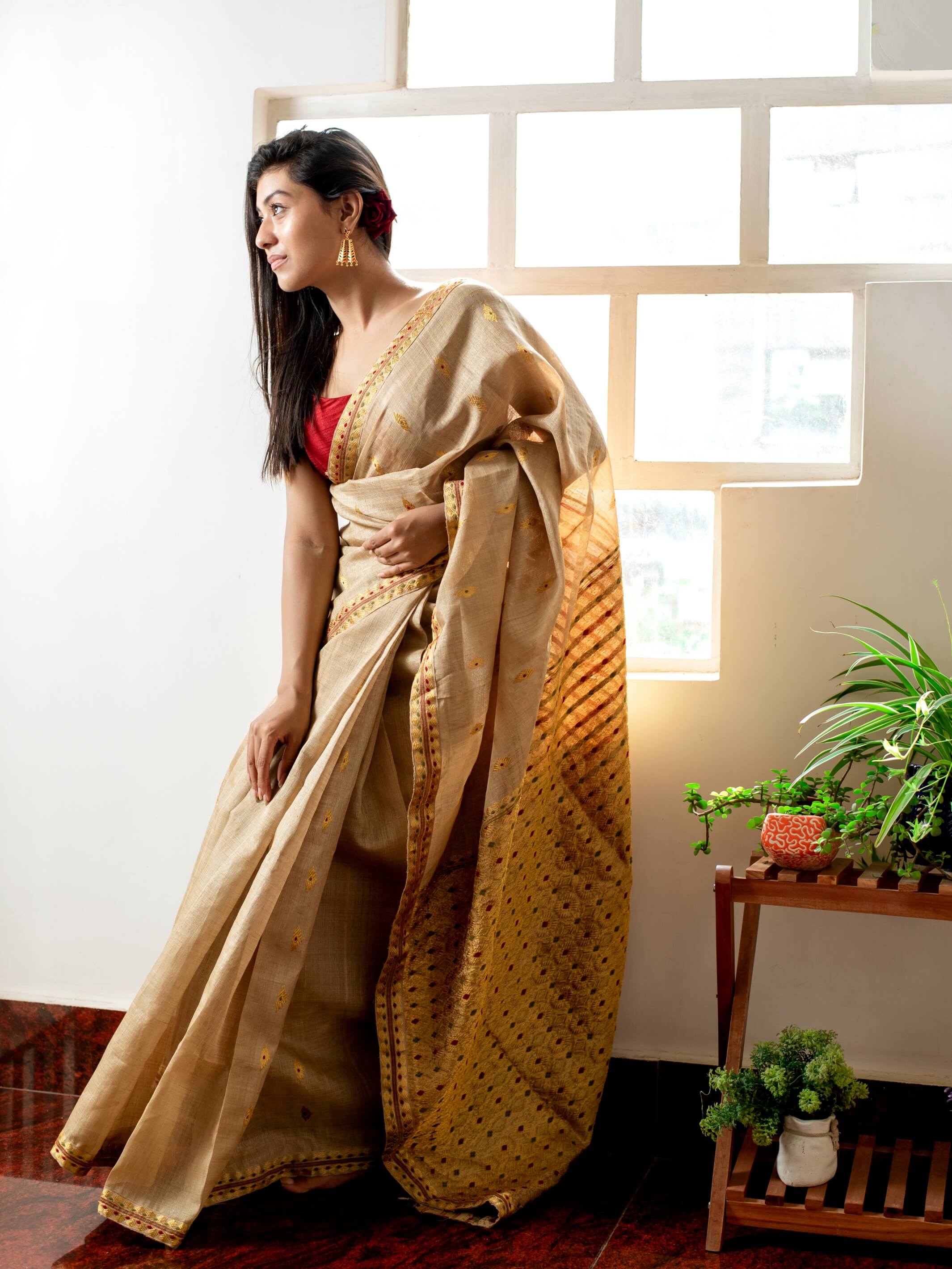 Berhampuri Sarees : Buy Berhampuri Patta Silk Sarees Online – IndianVillèz