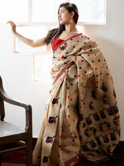 Bihu Muga Silk Saree