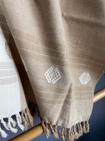 Borfi Muga Spun & Eri Silk Scarf