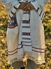 Natural Eri Wool Shawl