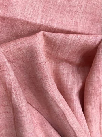 Pink Eri Silk Plain Handwoven Fabric