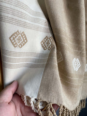 Borfi Muga Spun & Eri Silk Scarf